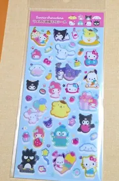 ラメ入り樹脂もりシール☆サンリオ