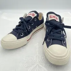 コンバース ALL STAR ローカットスニーカー スリッポン 紺　22.5㎝