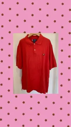CHAPS 赤オレンジ ポロシャツ XL