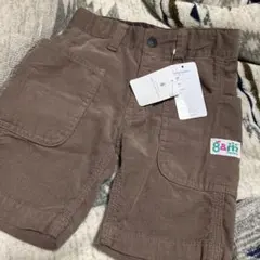 新品　未使用　グリンレーベル　コーデュロイハーフパンツ 100cm ブラウン