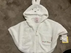 ジェラートピケmiffyフード付きポンチョ