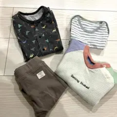 週末限定セール【まとめ売り】ベビー服　半袖ロンパース　7分丈ズボン　70センチ