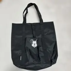 ミッキーマウス ブラック エコバッグ