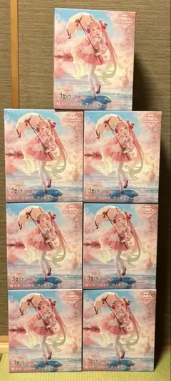 桜ミク　AMP＋ フィギュア～桜ドレスver. 7個
