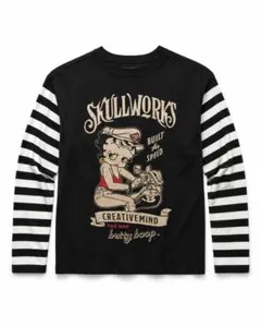 SKULL WORKS Betty Boop 長袖カットソーのサムネイル