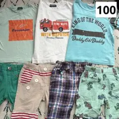 子供用Tシャツ まとめ売り ムージョンジョン 半袖夏服保育園着 男の子100のサムネイル