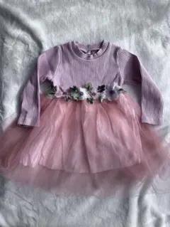 ピンクワンピース　ドレス