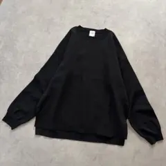 Spick & Span ウォッシャブル ルーズ クールネック プルオーバー 黒