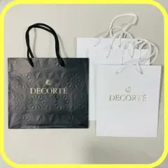 DECORTÉ ショップ袋 黒1枚 白3枚セット