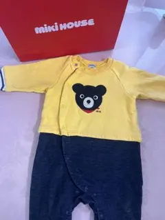 MIKIHOUSE クマ刺繍ロンパース