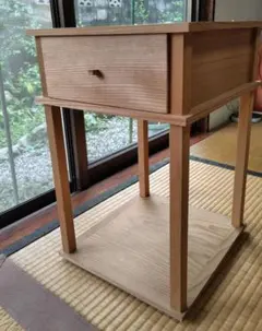 【茶道具】平安満樹造　惺斎好　松ノ木摺漆四方棚（共箱）○ 茶道具】平安満樹造 惺斎好 松ノ木摺漆四方棚（共箱）○ 茶道具】