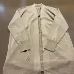 無印　羽織り　カーディガン　シルク　着用少