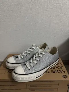 CONVERSE ALL STAR シルバー グリッター スニーカー