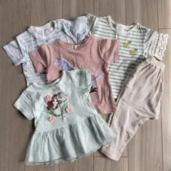 【komama様専用】女の子夏服90cm ５点まとめ売り　プティマイン他