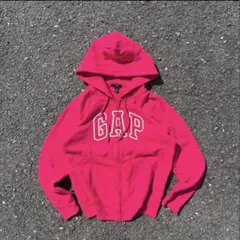00s oldgap 激レアピンク 短丈 ロゴドン ジップパーカー y - メルカリ