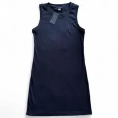 ☆新品☆TOMMY HILFIGER ノースリーブワンピース ネイビー/Mのサムネイル