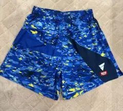 VICTAS XLサイズ 卓球ウェア 青色幾何学模様