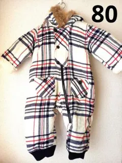 雪遊びに★　スノーウエア80　ジャンプスーツ　スキーウエア　ベビー服　子ども服