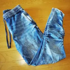 希少モデル H&M ジョガーパンツ スキニー サイドジップ デニム