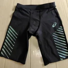 アシックス メタレーサー ハーフタイツ ブラック メンズ Sサイズ 美品