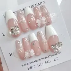 ワンホンネイル オーダー 韓国 ネイルチップ ハンドメイド 量産型 現品