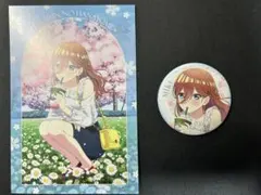 T*様 五等分の花嫁　花めく彼女と春のひと口　缶バッジ　ポストカード　三玖