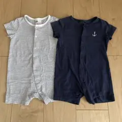 H&M ロンパース 半袖　9-12M