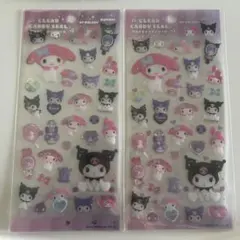 新品・正規品 クリアキャンディシール マイメロディ クロミ 2枚セット
