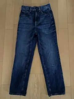 GU ストレートデニム S ダークブルー