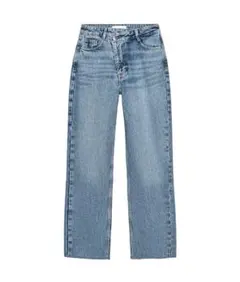 ZARA ジーンズ　ストレート　ハイウエスト　クロスウエスト　36