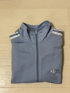 adidas トラックジャケット ライトブルー M