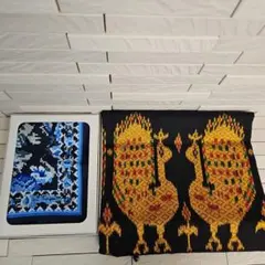 ◾ジムトンプソン　タイシルク　大判ストール　　　未使用　プレゼントハンカチ付き