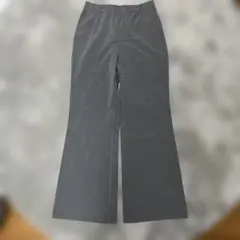 GU グレー フレアパンツ M