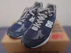 【箱付き】New Balance M991NV UK製 26cm ネイビーのサムネイル