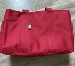 ミスタードーナツ　　ナイロン製　トートバッグ　赤　　レッド