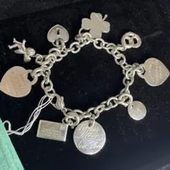 【希少・極美品】ティファニー チャーム ブレスレット シルバー925 豪華8点