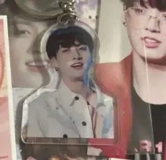 BTS グク ジョングク 両面印刷アクリルキーホルダー&韓国製作者様 トレカ