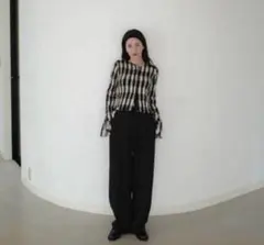 【正規品】CLANE SHIRRING DESIGN BLOUSE 1のサムネイル