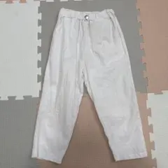 ホワイトウエストゴムパンツ120センチ