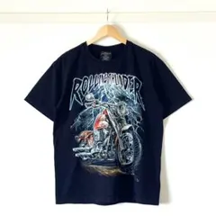 【美品】ローリングサンダー バイカーTシャツ バイク イーグル 両面プリント Lのサムネイル