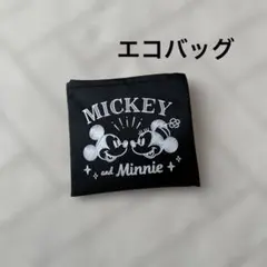 ミッキーとミニー エコバッグ ブラック