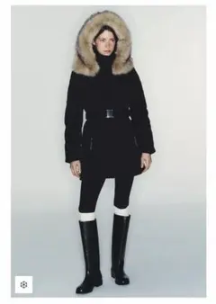 ZARA フラットリアルレザーブーツ　41 26.6㎝