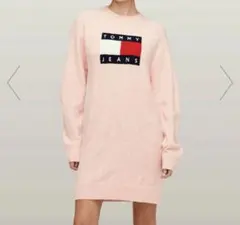 トミーヒルフィガー　メランジフラッグセーターワンピース　今期