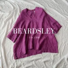 24SS❤️定価18700円 BEARDSLEY リネン前後ブラウス 赤 - メルカリ
