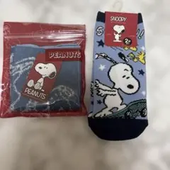 スヌーピー靴下とハンドタオル