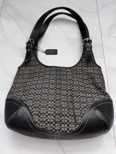COACH シグネチャー ショルダーバッグ ブラック