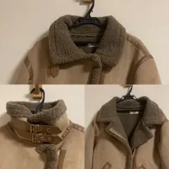 最終価格‼︎ アンティローザホリデー　フェイクムートンジャケット　ブラウン系