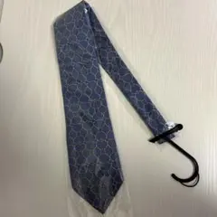 FENDI 幾何学模様 ネクタイ ネイビー