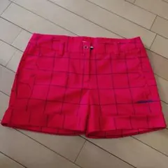 Mサイズ adidas レディース ゴルフハーフパンツ レッド
