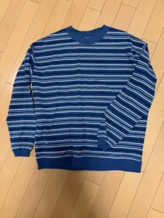 BACK NUMBER ストライプ柄 長袖カットソー S